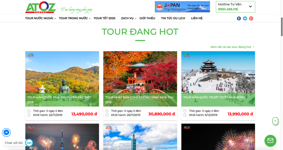 HƯỚNG DẪN ĐẶT MUA TẠI WEBSITE ADENZ TRAVEL