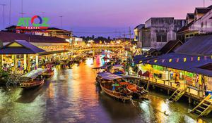 8 khu chợ nổi “đỉnh cao” gần ngay Bangkok, Thái Lan