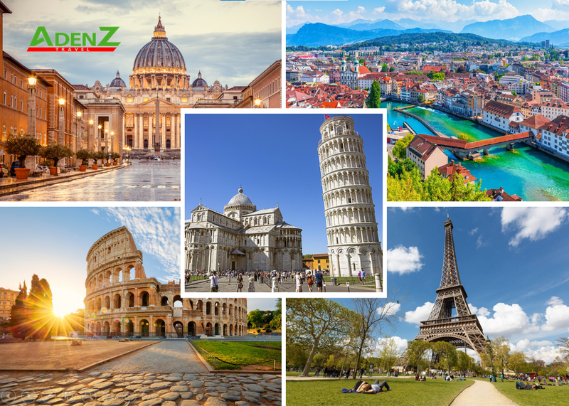 Tour du lịch Châu Âu 4 nước 2022: Pháp - Thụy Sĩ - Ý - Vatican