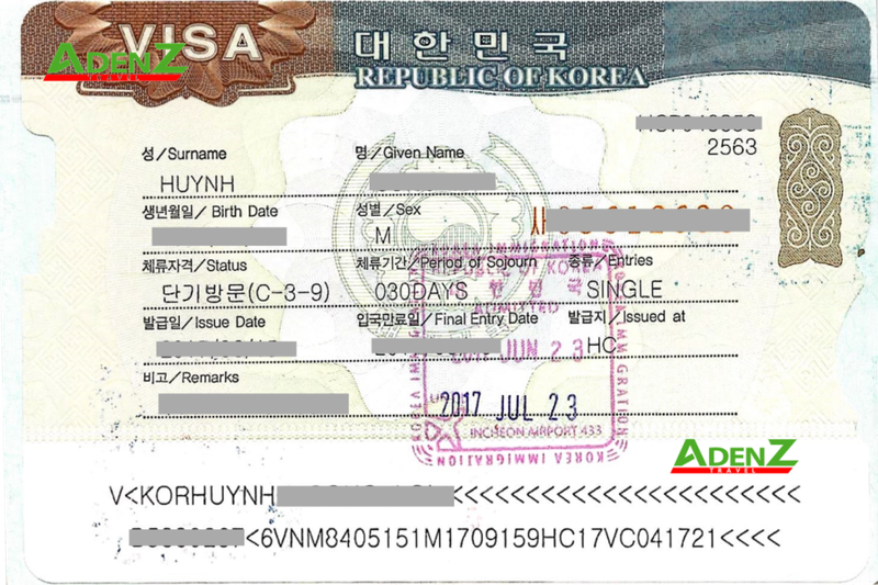 Dịch vụ visa du lịch Hàn Quốc single