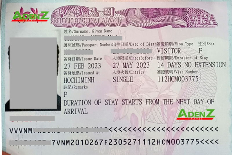 Dịch vụ Visa du lịch Đài Loan