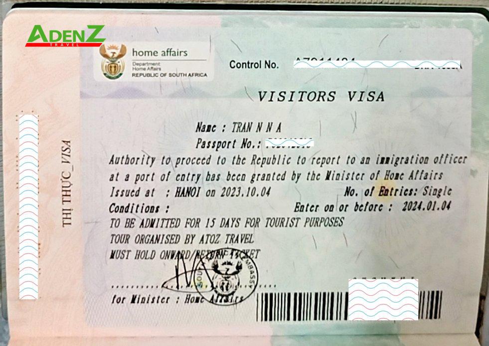 Dịch vụ visa du lịch Nam Phi