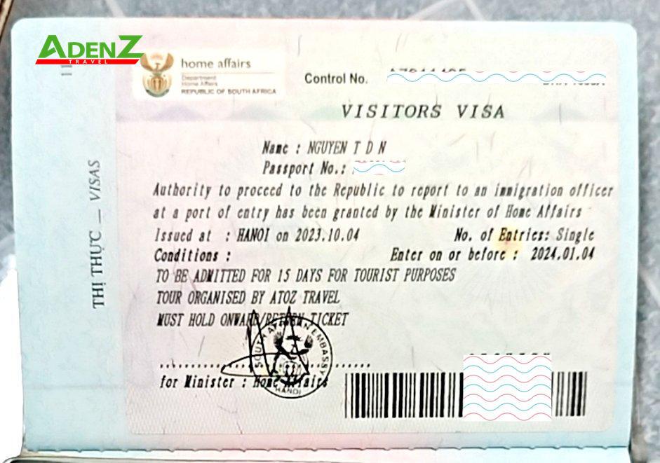 Visa Nam Phi 
