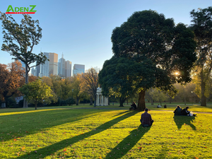 Khung cảnh yên bình tại một công viên thuộc thành phố Melbourne, Úc