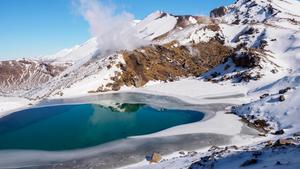 Khung cảnh mùa đông hùng vĩ tráng lệ tại vườn quốc gia Tongariro